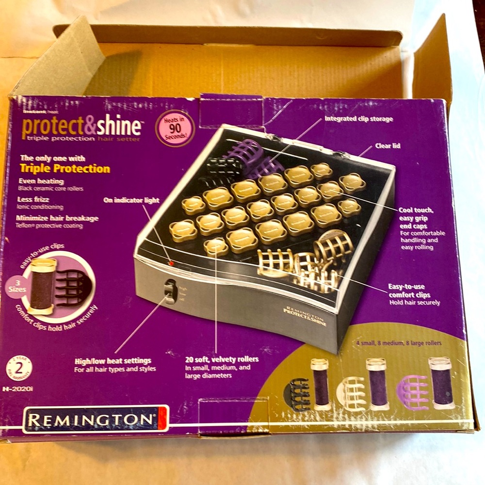 Remington Electric Curlers “Protect and Shine” triple protection hair setter.